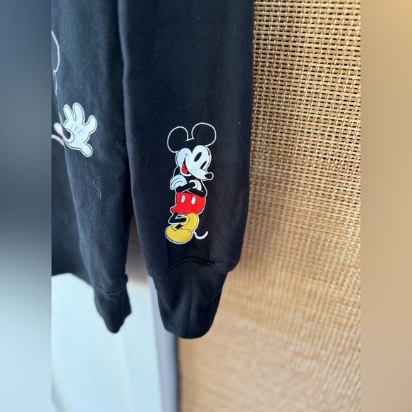Walt Disney World Unisex Size Small Mickey Mouse Black Long Sleeve Pullover - Picture 5 of 8
